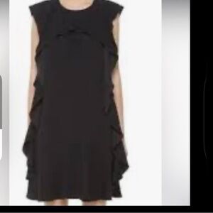 Three Eighty Two ruffle navy dress NWT